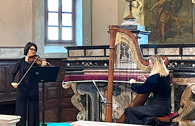 Violino e arpa: tante emozioni in S. Michele a Mirabello